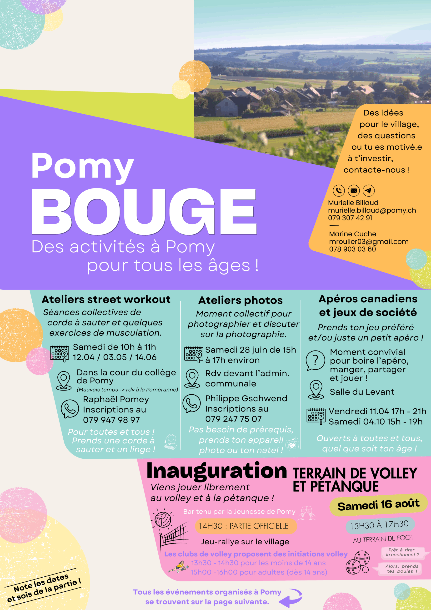 Pomy Bouge - Activités